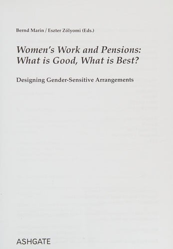 Women's work and pensions