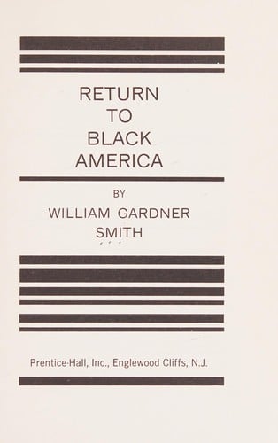Return to Black America