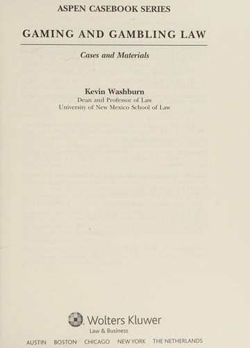 Gaming and gambling law