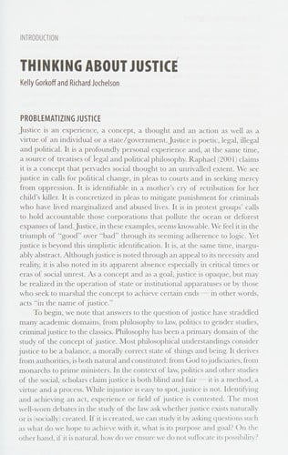 Thinking about justice