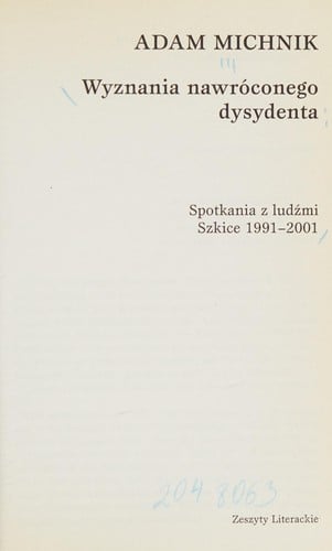 Wyznania nawróconego dysydenta