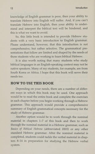 English grammar to ace biblical Hebrew