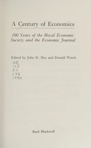 A Century of economics