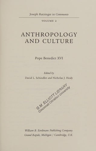 Joseph Ratzinger in communio