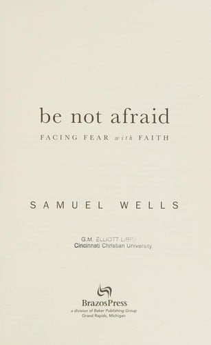 Be not afraid