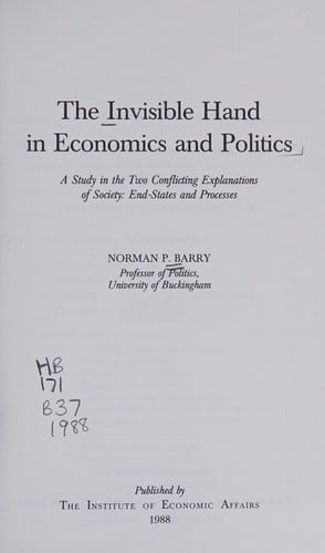 The invisible hand in economics and politics