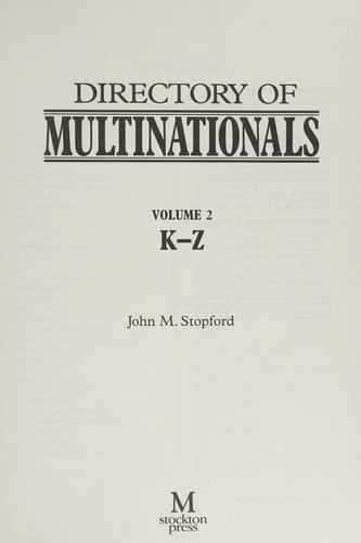 Directory of multinationals