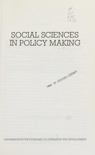 Social sciences in policy making