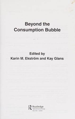 Beyond the consumption bubble