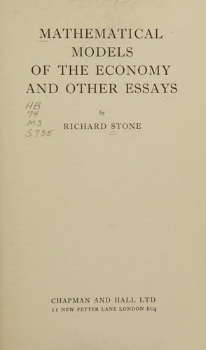 Mathematical models of the economy