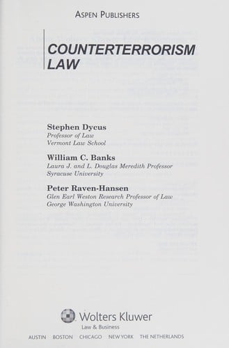 Counterterrorism Law