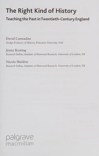 The right kind of history