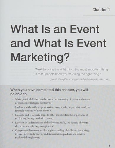Event marketing