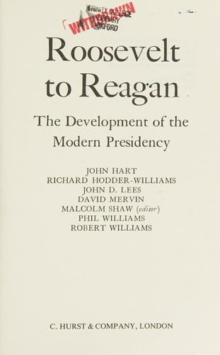 Roosevelt to Reagan