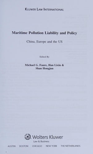 Maritime Pollution Liability and Policy