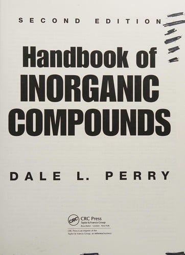Handbook of inorganic compounds