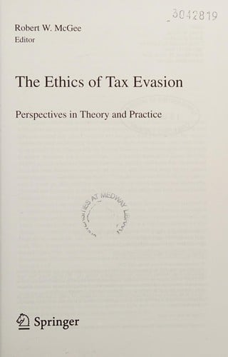 The ethics of tax evasion
