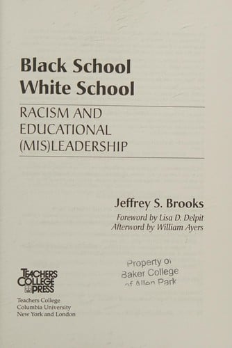 Black school, White school