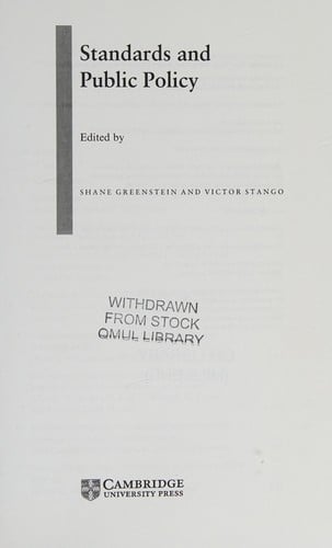 Standards and public policy