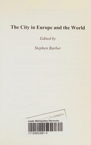 The city in Europe and the world