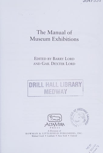 The manual of museum exhibitions