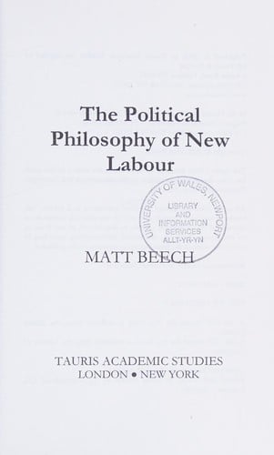POLITICAL PHILOSOPHY OF NEW LABOUR