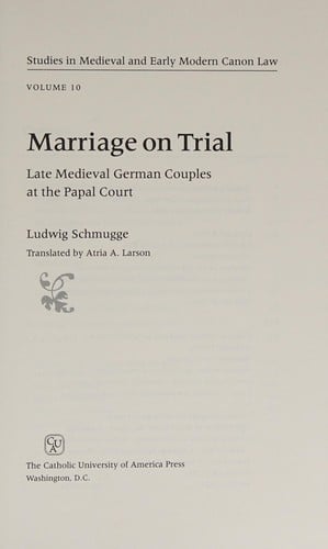 Marriage on trial