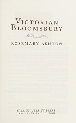 Victorian Bloomsbury
