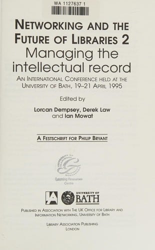 Networking and the future of libraries 2