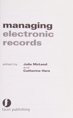 Managing electronic records
