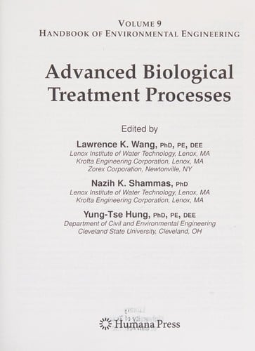 Advanced biological treatment processes