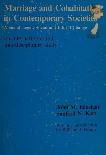 Marriage and cohabitation in contemporary societies