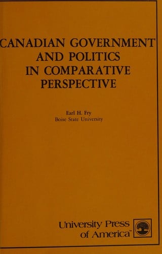 Canadian government and politics in comparative perspective
