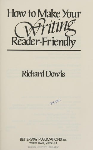 How to make your writing reader-friendly