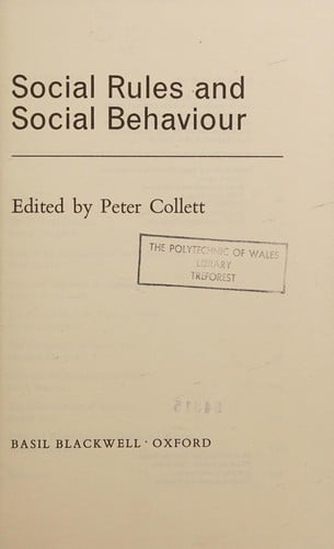 Social rules and social behaviour