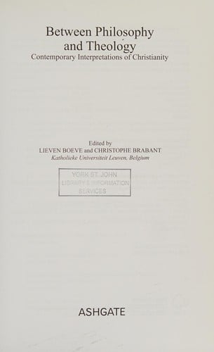 Between philosophy and theology