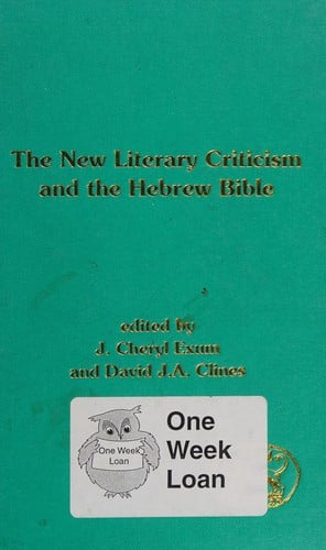The New literary criticism and the Hebrew Bible