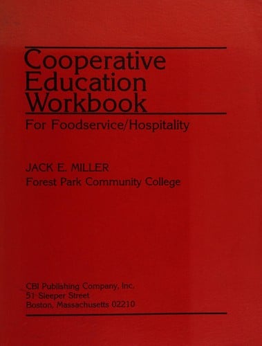 Cooperative education workbook for foodservice/hospitality