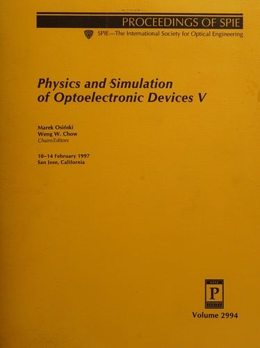 Physics and simulation of optoelectronic devices V