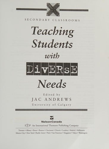 Teaching students with diverse needs