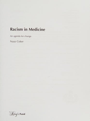 Racism in medicine