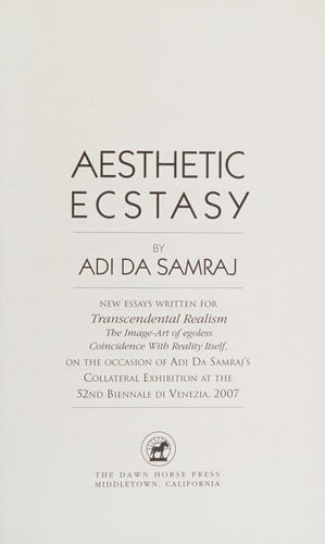 Aesthetic ecstasy