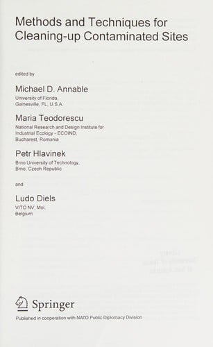 Methods and techniques for cleaning-up contaminated sites