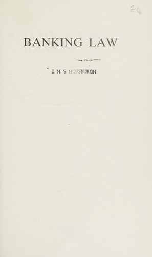 Wallace and McNeil's banking law