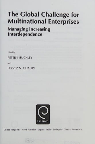 The global challenge for multinational enterprises