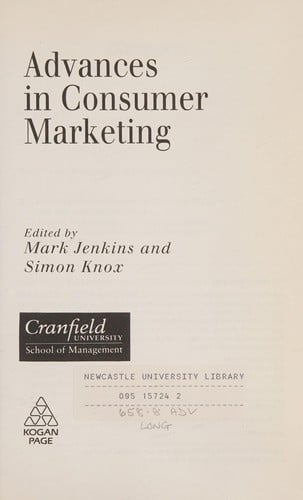 Advances in consumer marketing