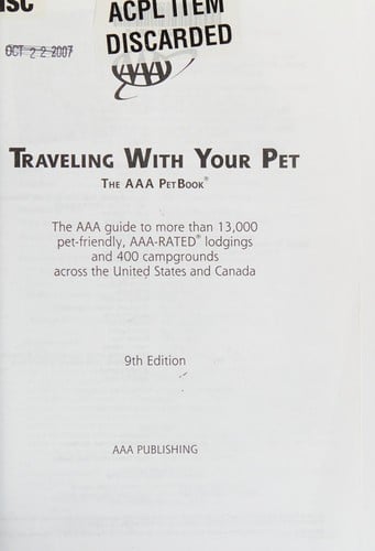Traveling with your pet