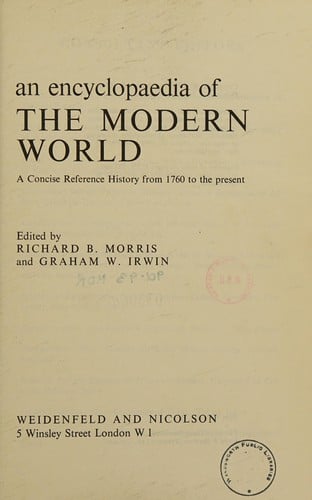 An encyclopaedia of the modern world