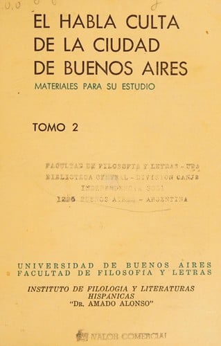 El Habla culta de la ciudad de Buenos Aires