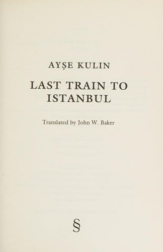 Last train to Istanbul